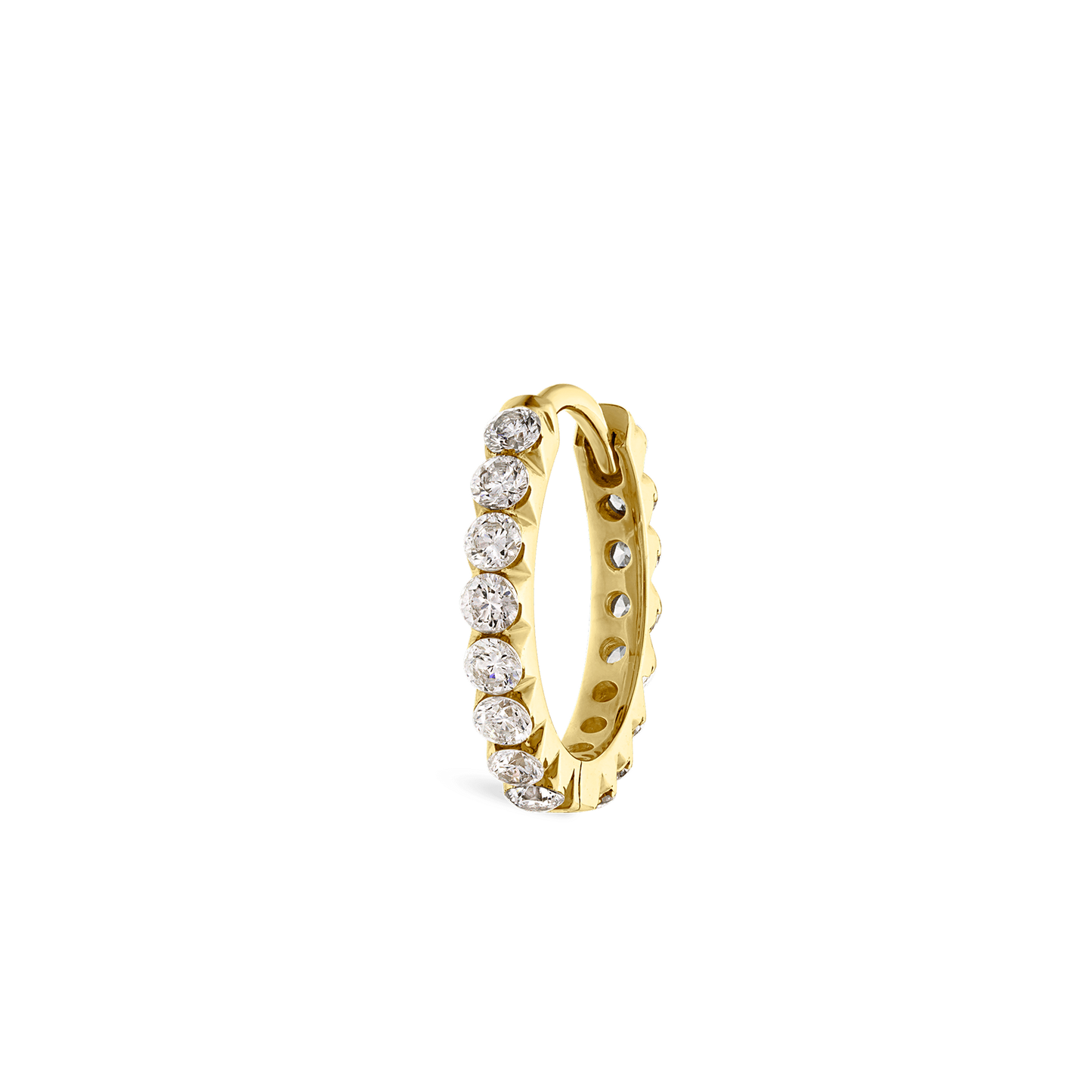 Invisible Set Diamond Eternity Hoop Earring