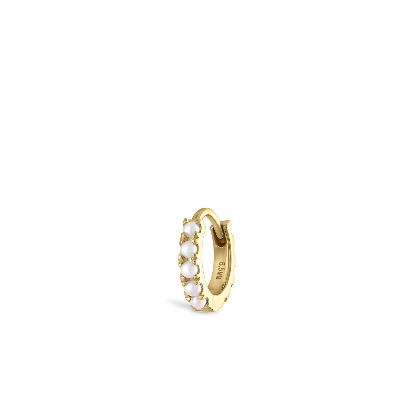 Pearl Eternity Hoop Earring