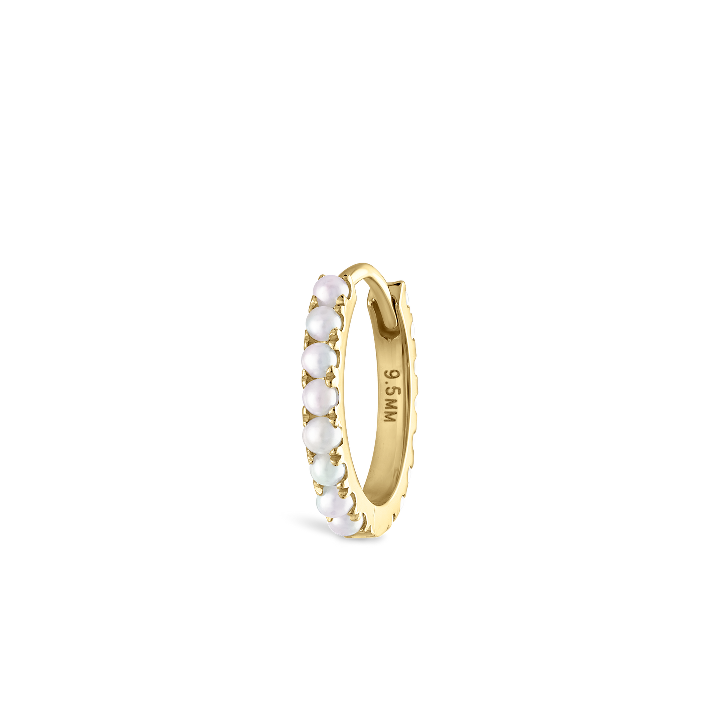 Pearl Eternity Hoop Earring