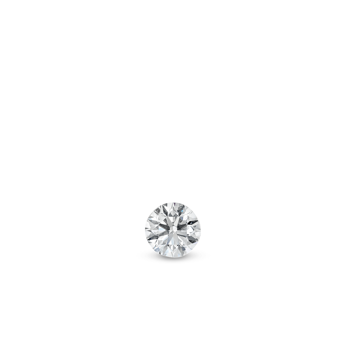 Invisible Set Diamond Threaded Stud Earring