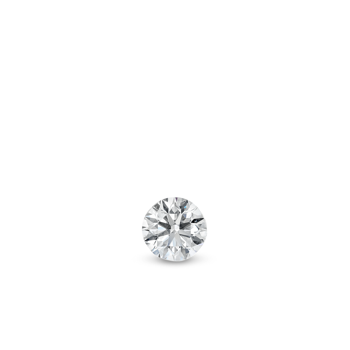 Invisible Set Diamond Threaded Stud Earring