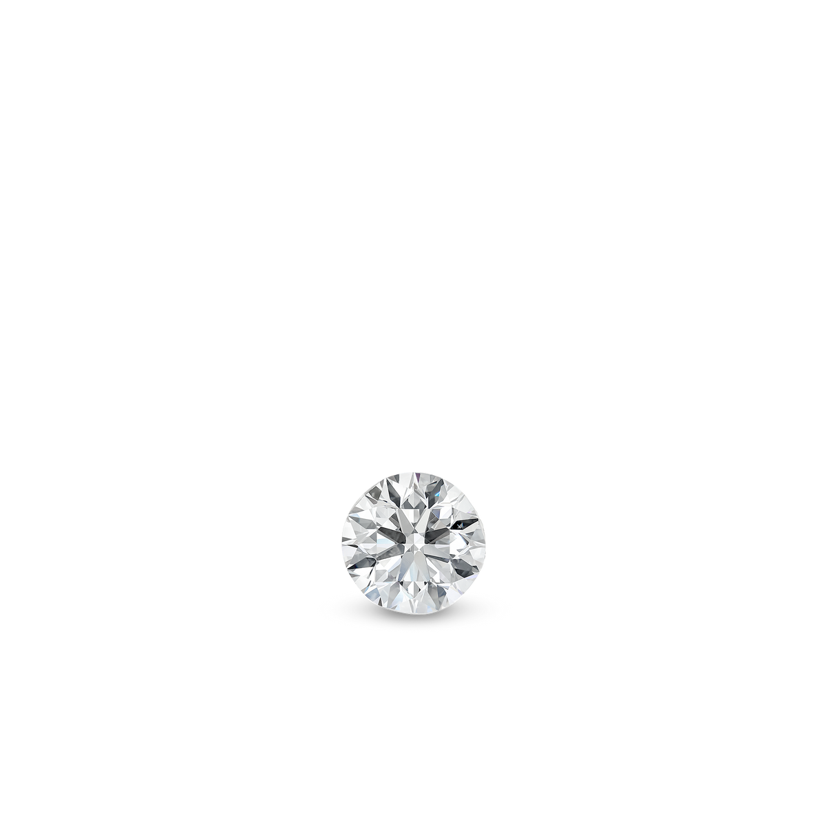 Invisible Set Diamond Threaded Stud Earring