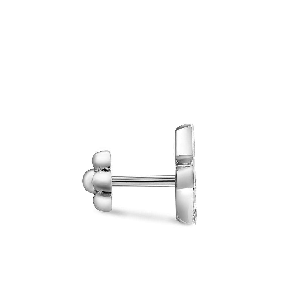 Invisible Set Diamond Star Threaded Stud Earring