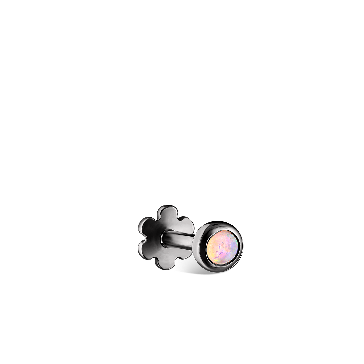 Opal Threaded Stud Earring