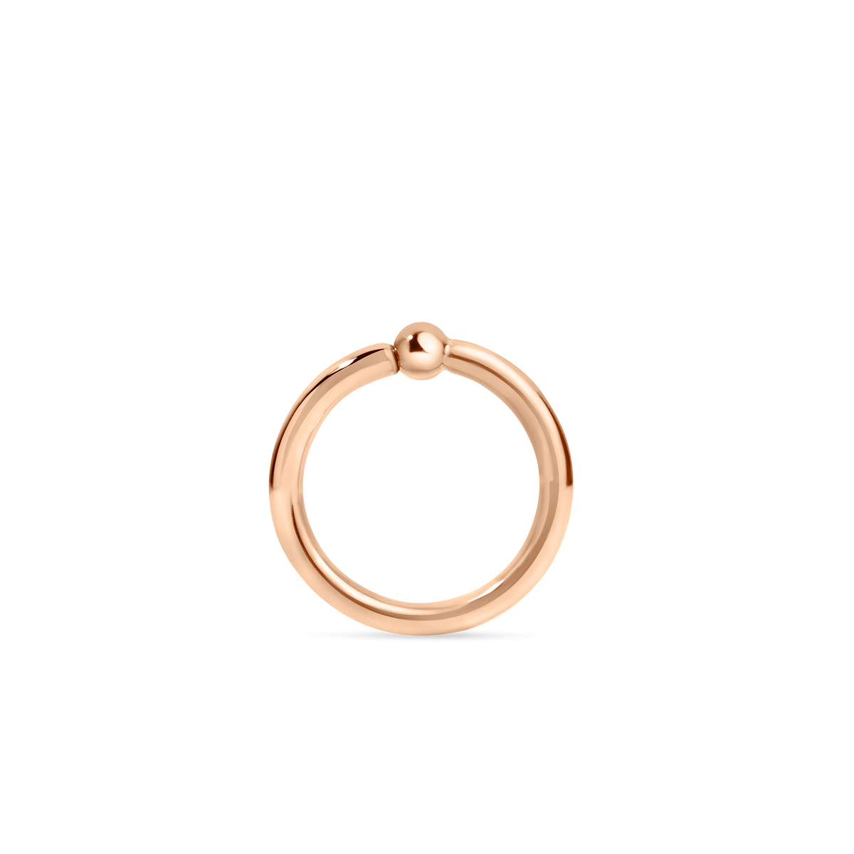 Fixed Gold Ball Ring