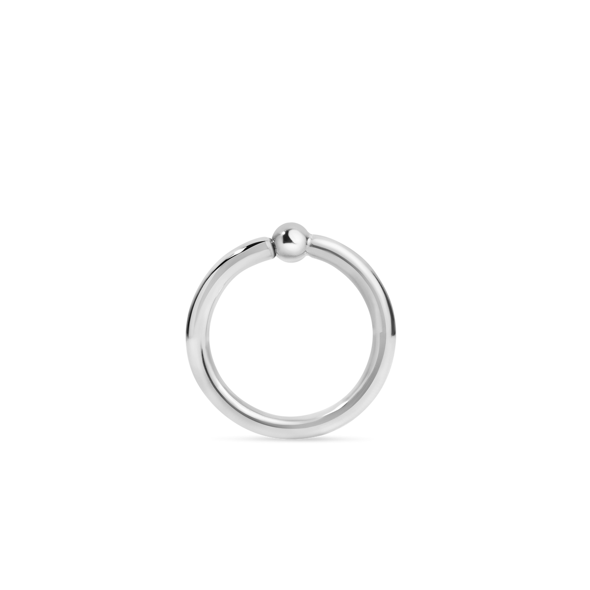 Fixed Gold Ball Ring