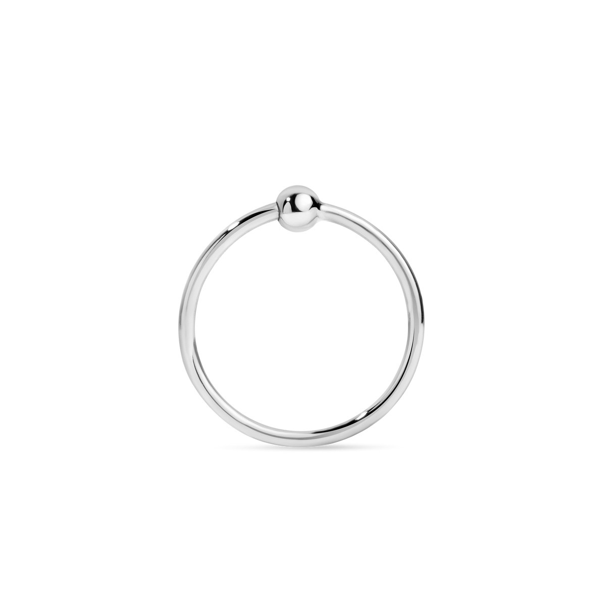 Fixed Gold Ball Ring