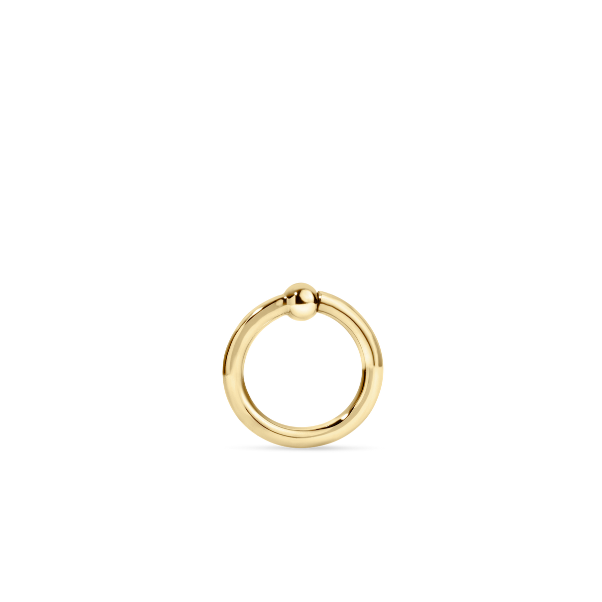Fixed Gold Ball Ring