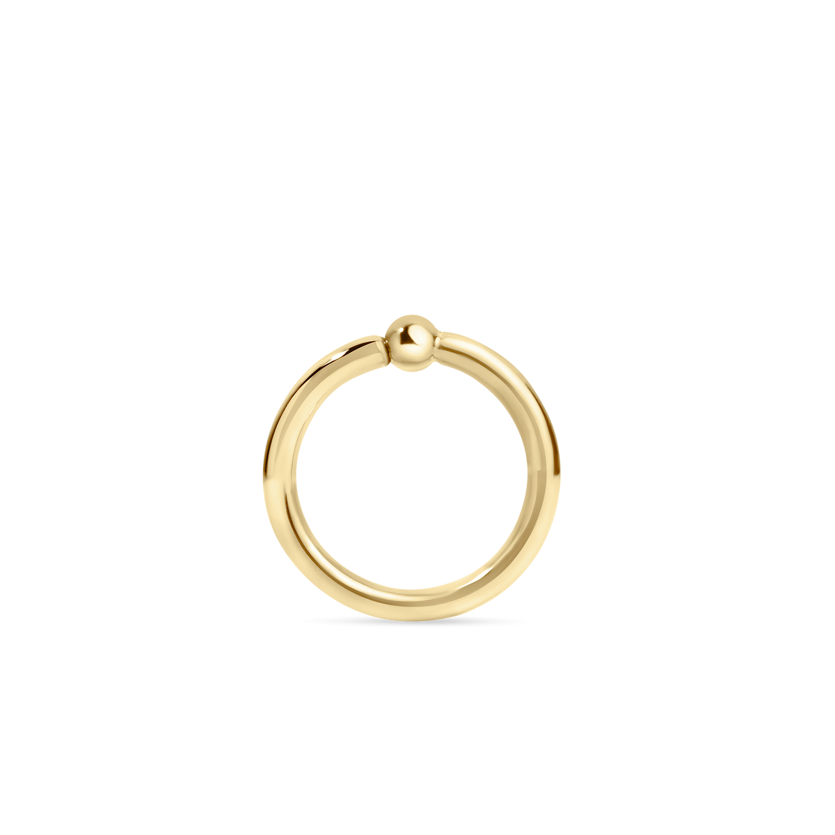 Fixed Gold Ball Ring