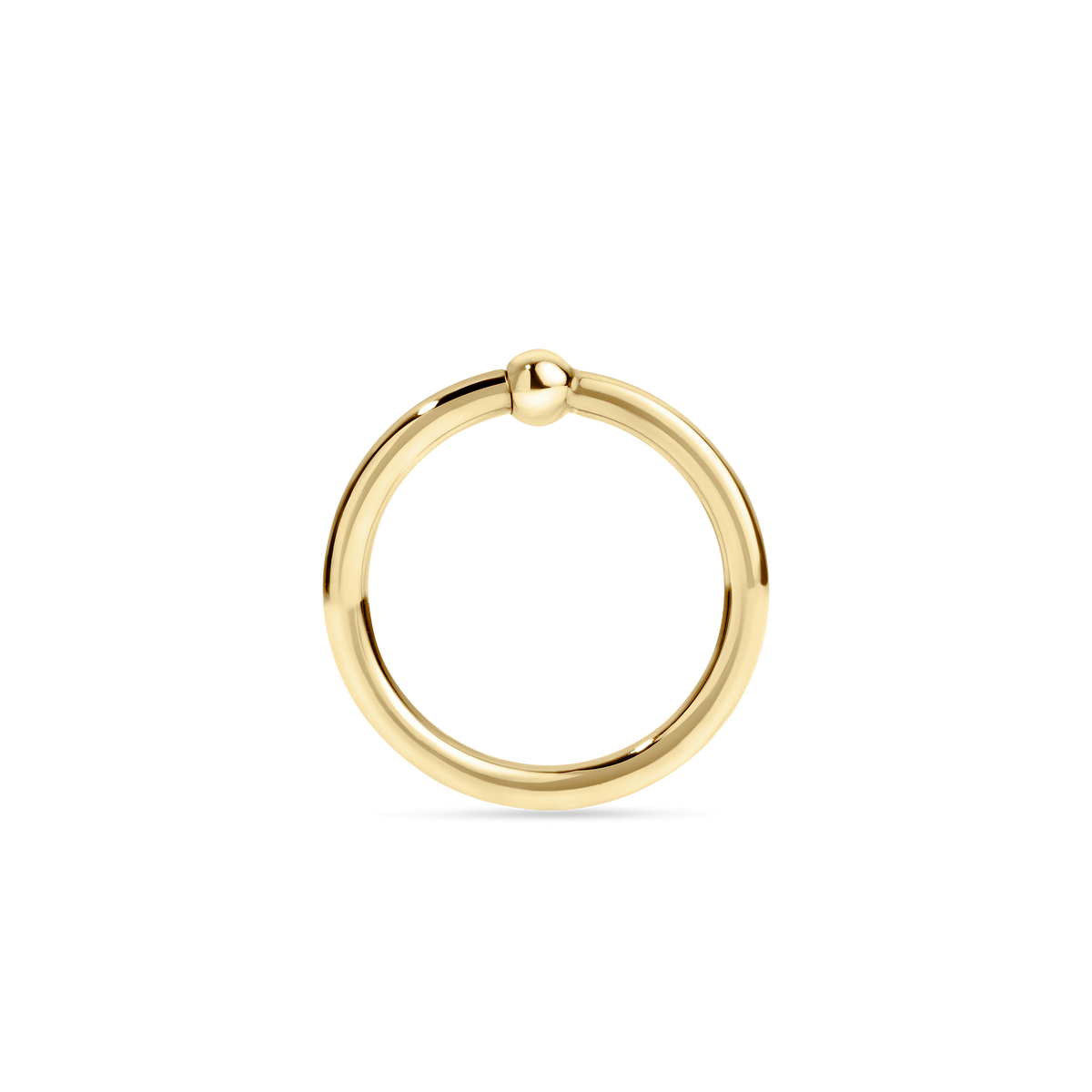 Fixed Gold Ball Ring