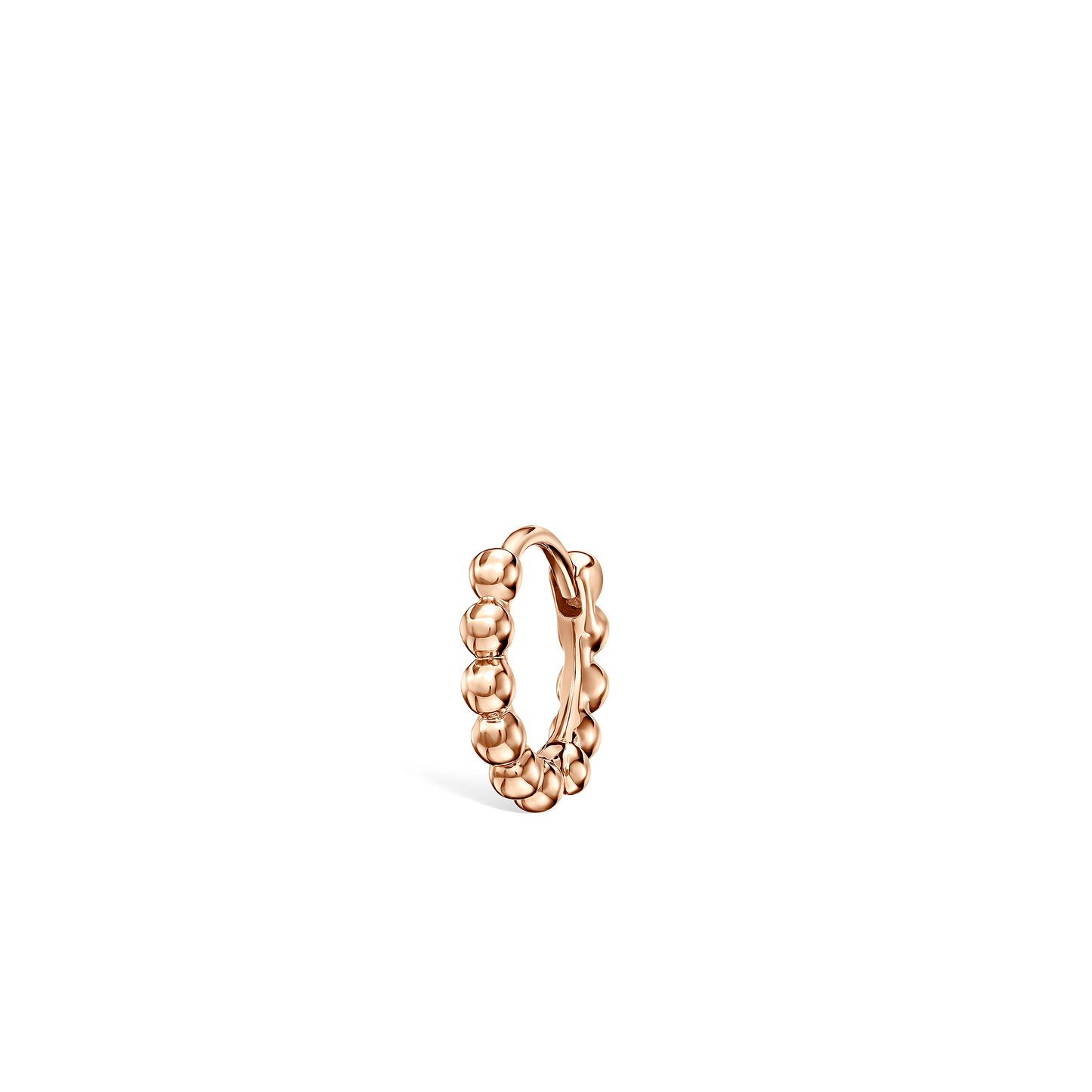 Granulated Hoop Earring