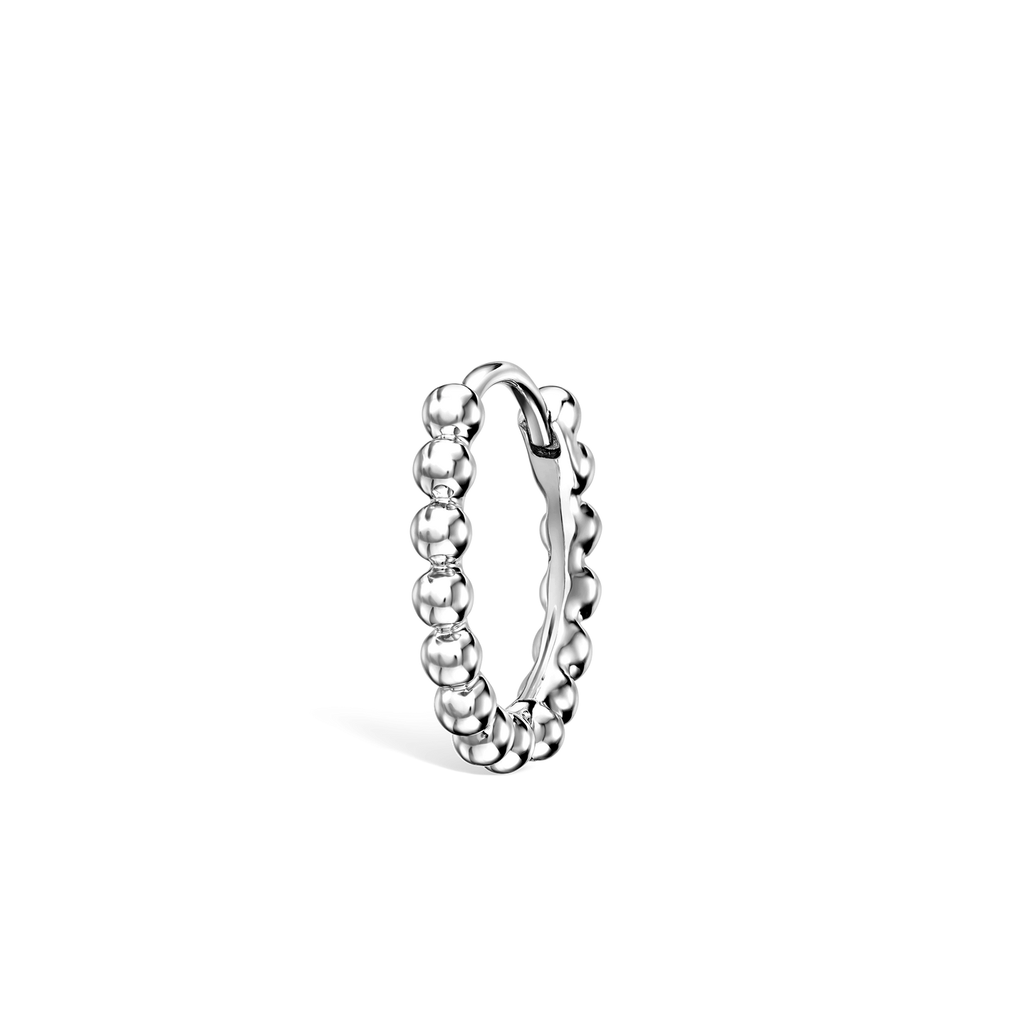 Granulated Hoop Earring