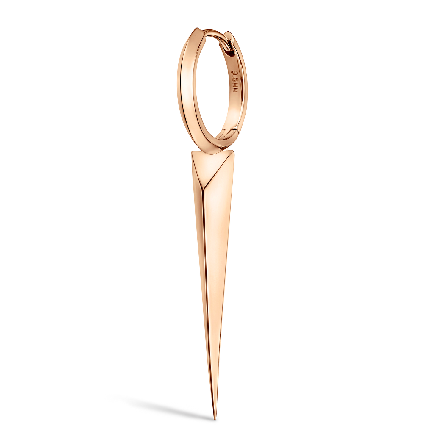 Faceted Grand Spike Hoop Earring