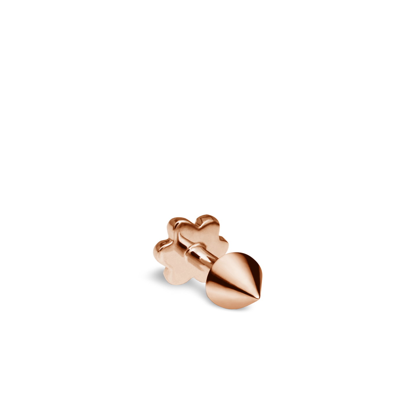 Short Spike Threaded Stud Earring