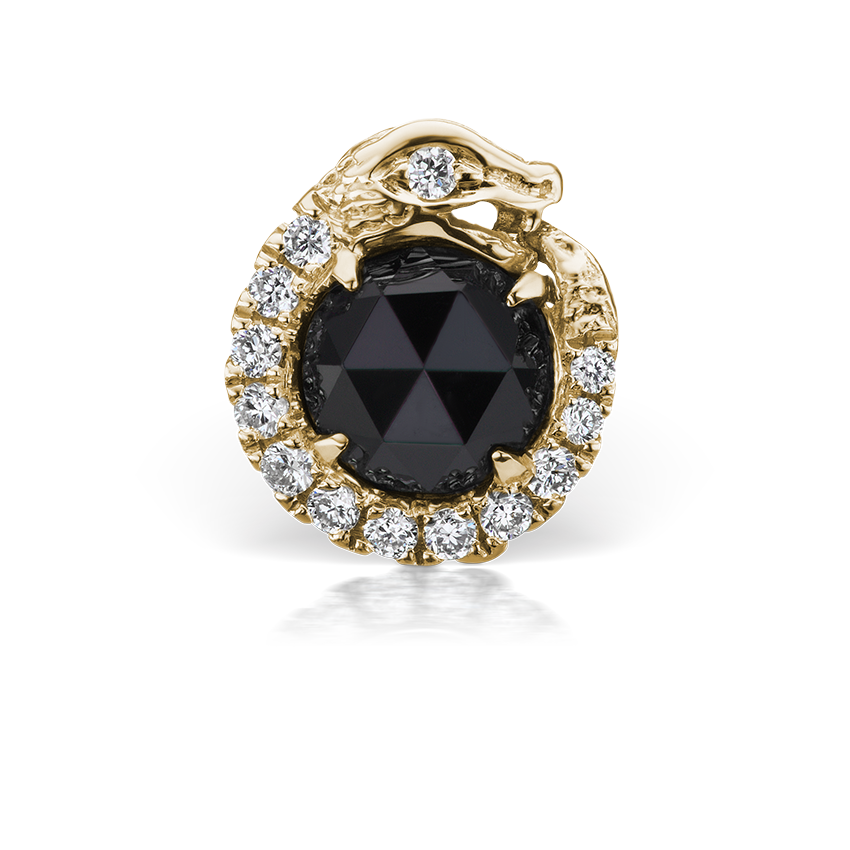 black-and-white-diamond-pav---ouroboros-threaded-stud-earring-yellow-gold-4mm-4mm-yellow-gold-xurpaprdbkd-yg-w4-a