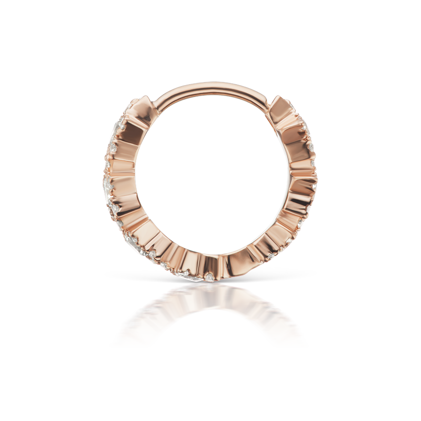 Diamond Constellation Eternity Hoop Earring
