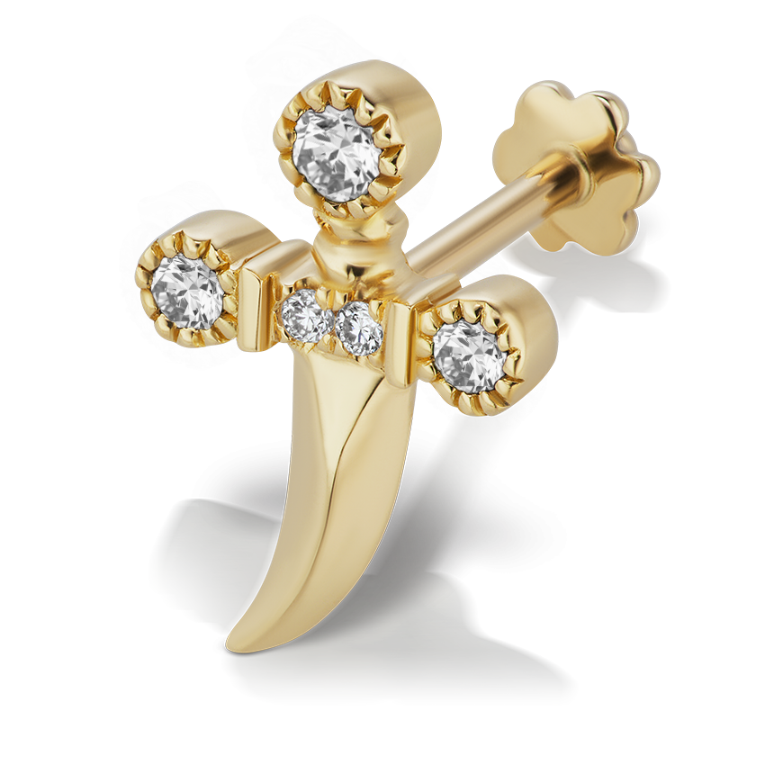 Diamond Dagger Threaded Stud