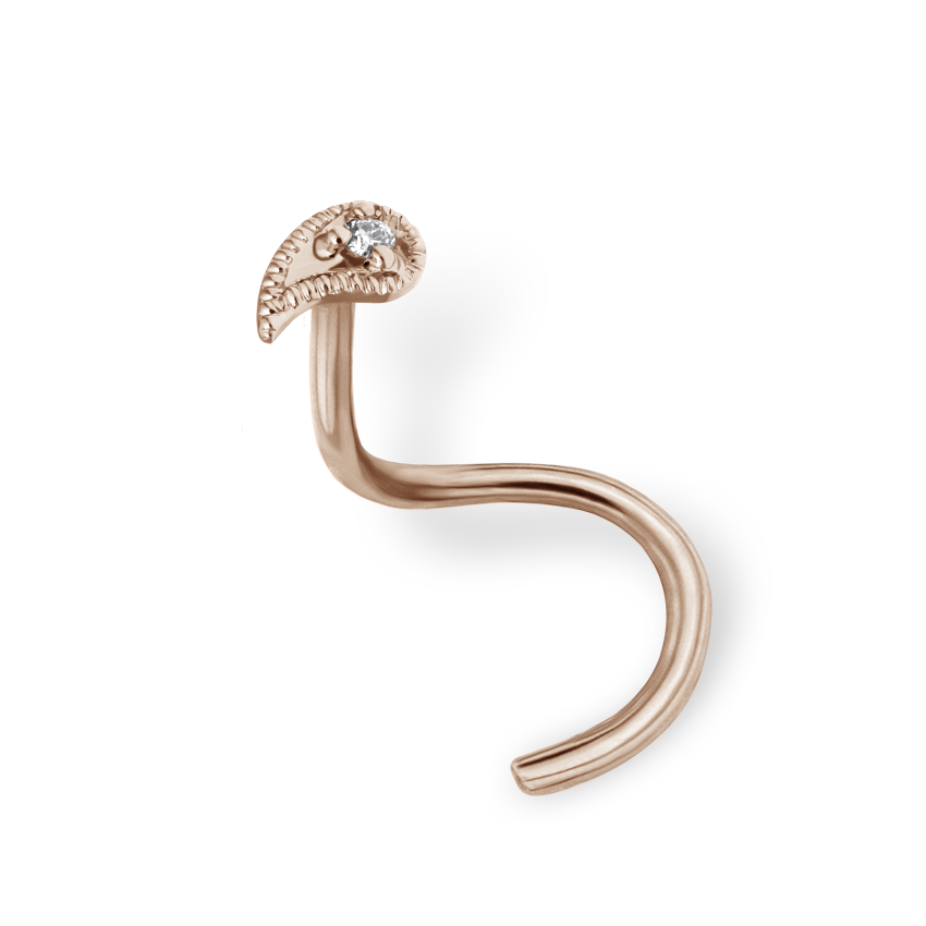Diamond Paisley Nostril Screw