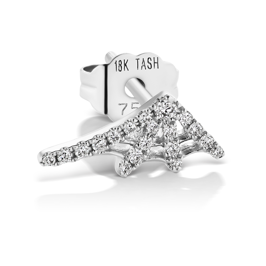 Diamond Web Stud Earring