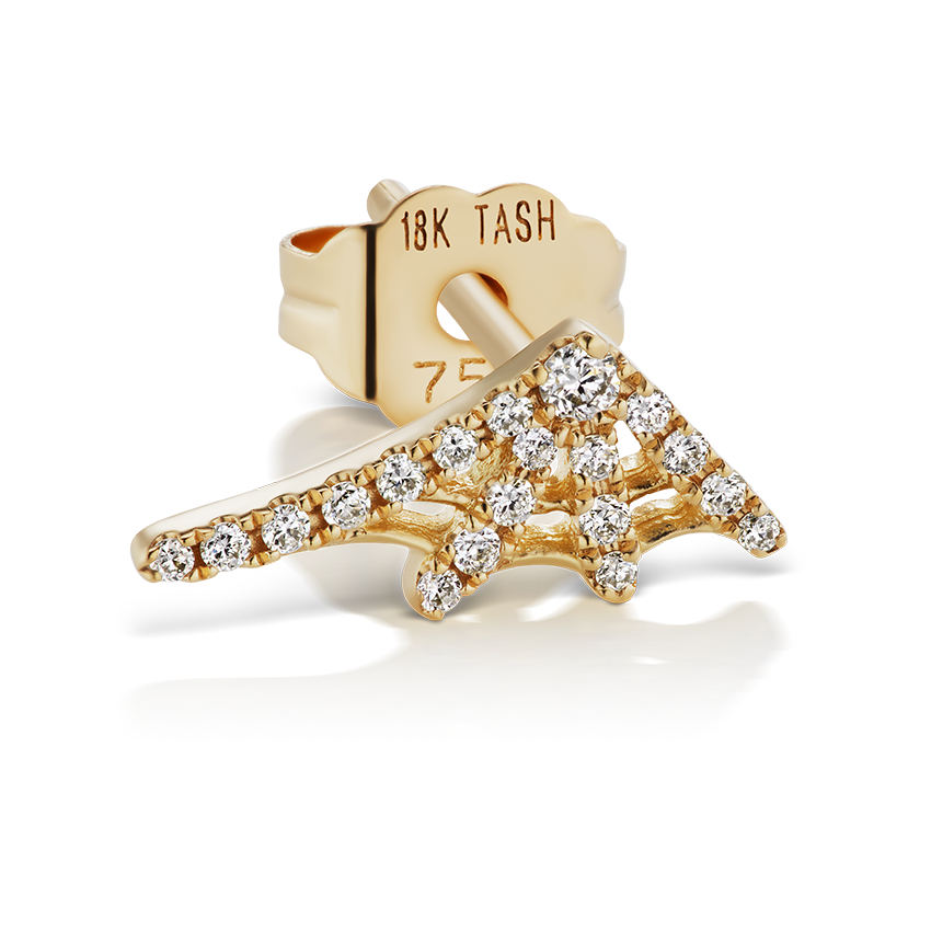 Diamond Web Stud Earring