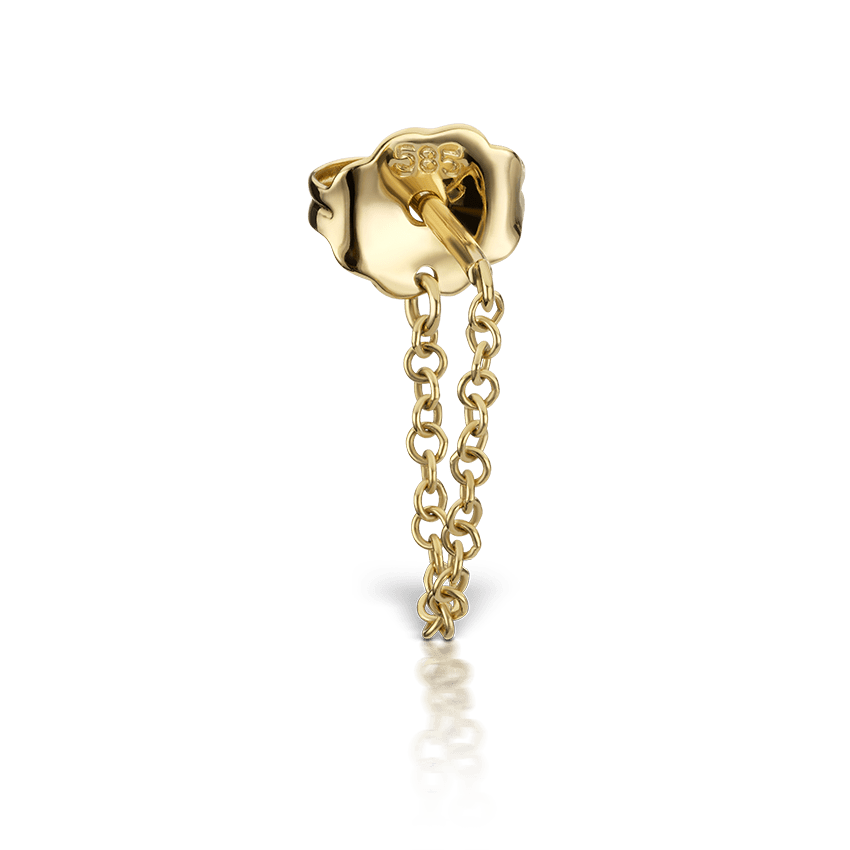 Chain Wrap Stud Earring