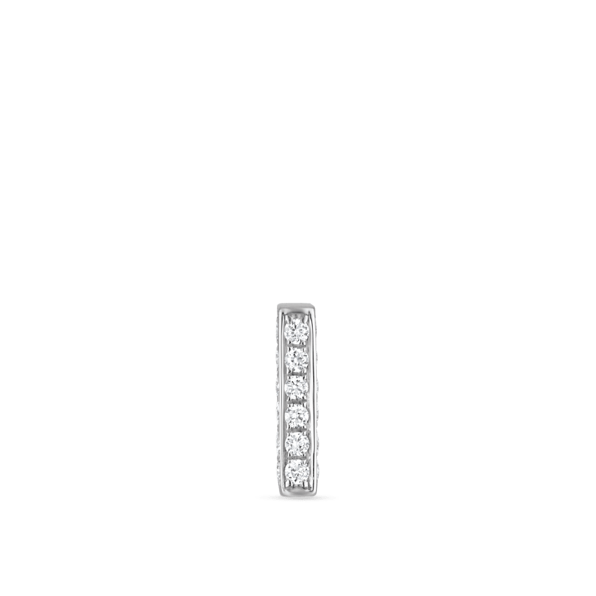 Square Diamond Pavé Bar Stud Earring