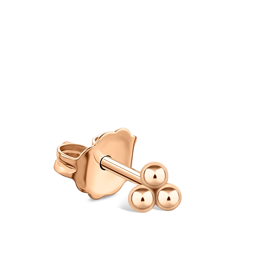 Three Ball Trinity Stud Earring
