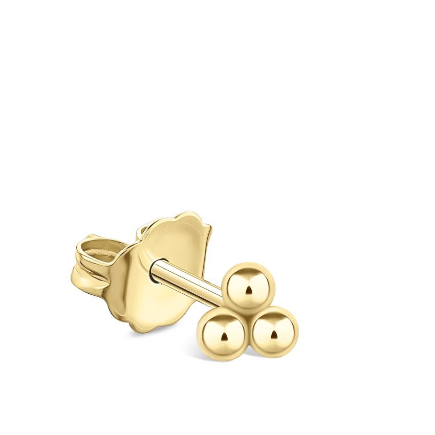 Three Ball Trinity Stud Earring