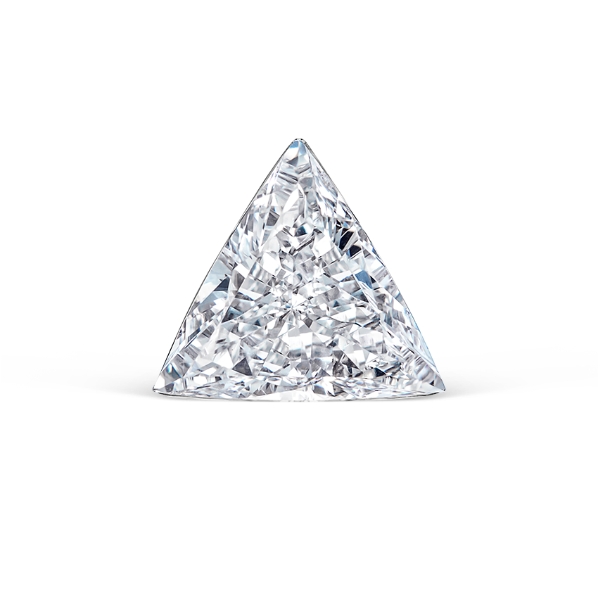 Invisible Set Triangle Diamond Stud Earring