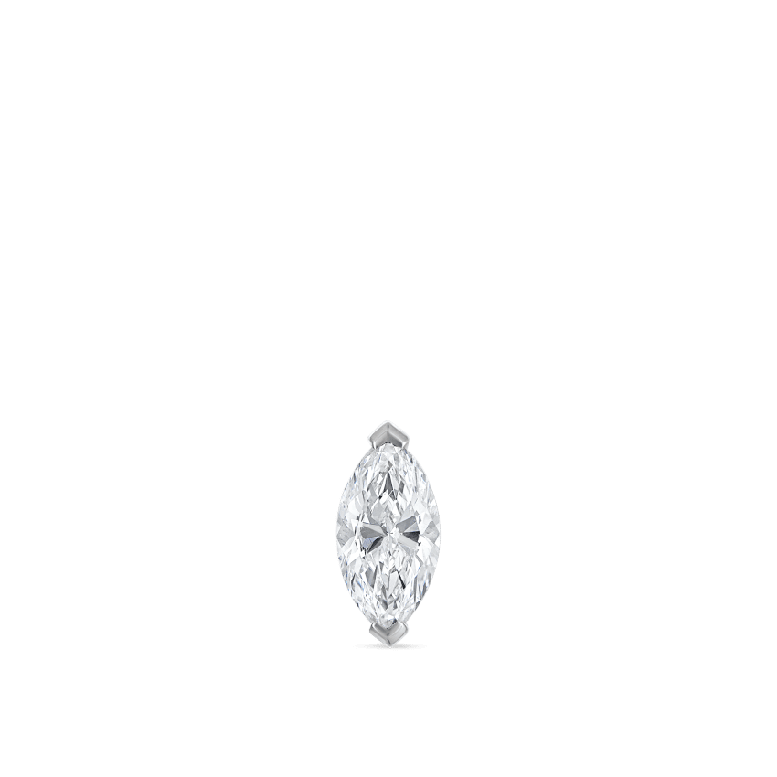 Marquise Diamond Stud Earring