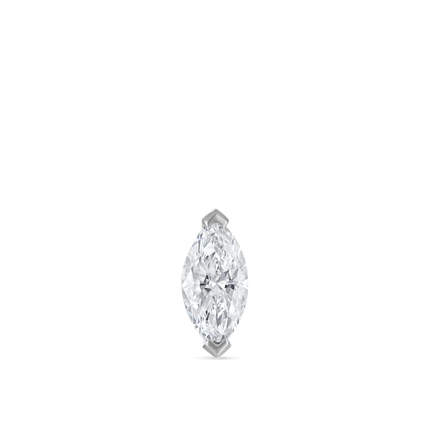 Marquise Diamond Stud Earring