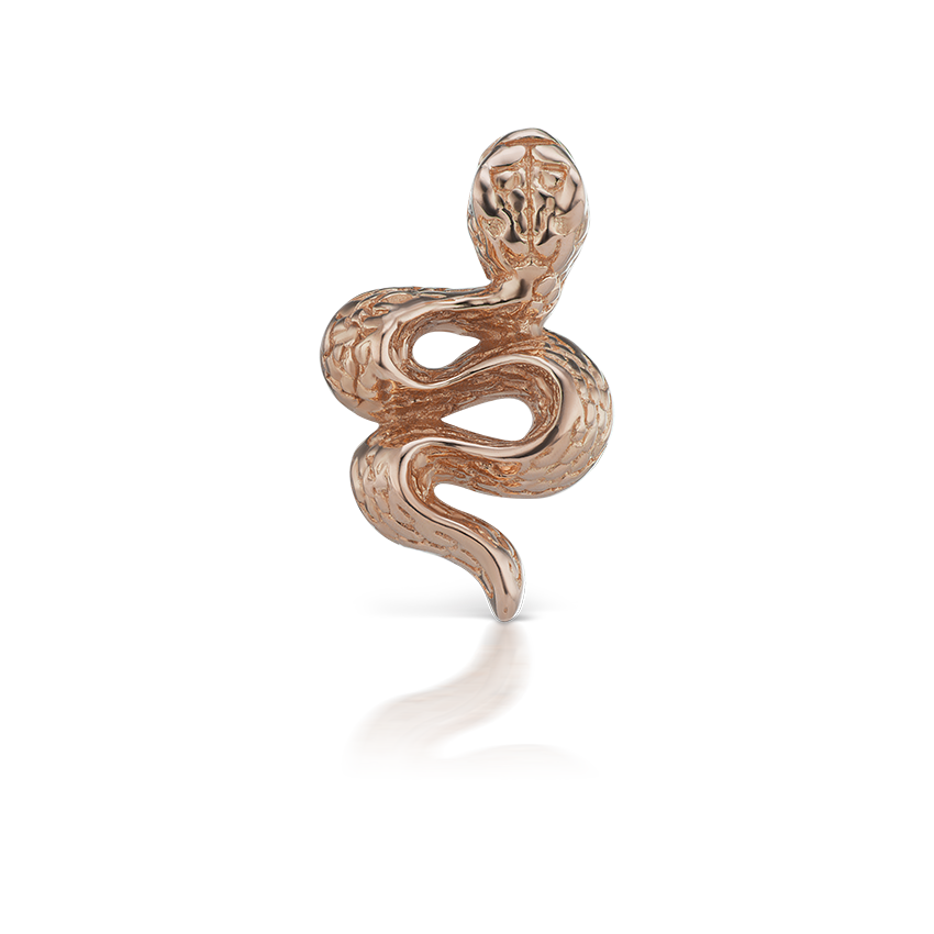 engraved-snake-with-diamond-eyes-threaded-stud-earring-rose-gold-5mm-left-5mm-rose-gold-xsnegd-rg-w5-l-b