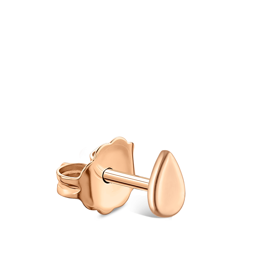Plain Pear Stud Earring
