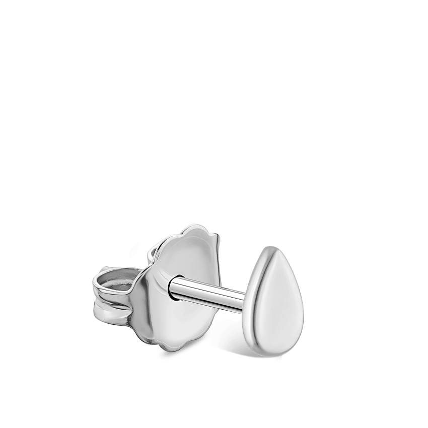 Plain Pear Stud Earring