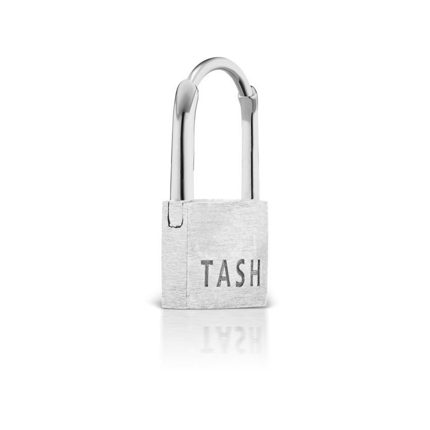 Padlock Hoop Earring (Non-Rotating)