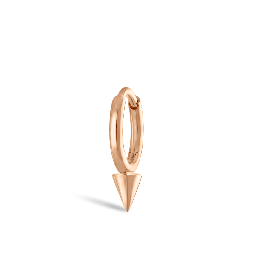 Single Short Spike Hoop Earring (Non-Rotating)