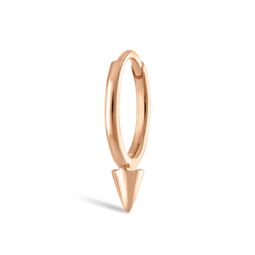 Single Short Spike Hoop Earring (Non-Rotating)