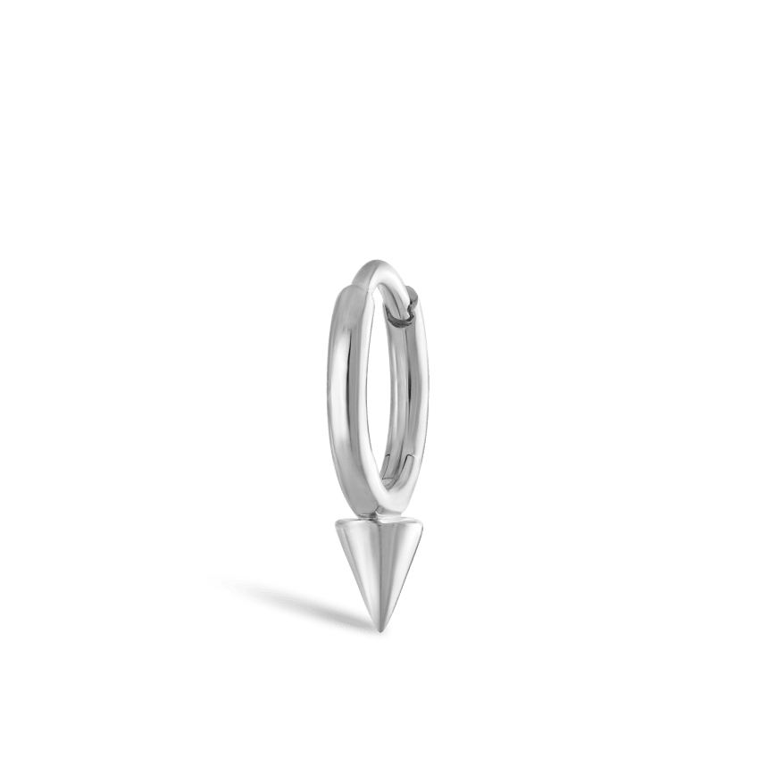 Single Short Spike Hoop Earring (Non-Rotating)