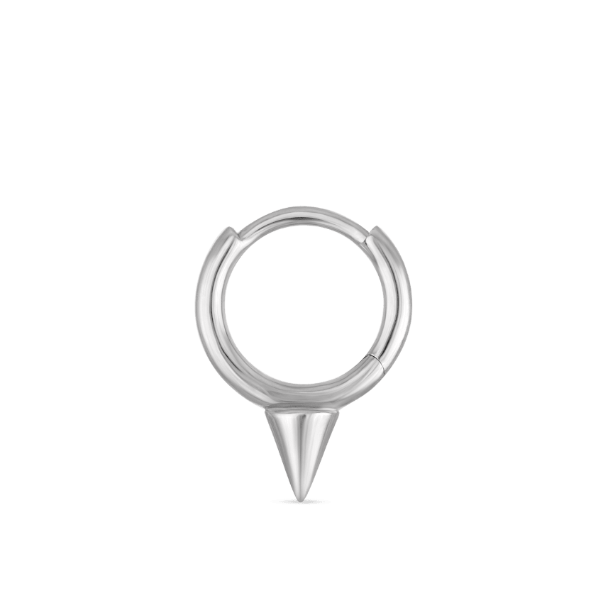 Single Short Spike Hoop Earring (Non-Rotating)
