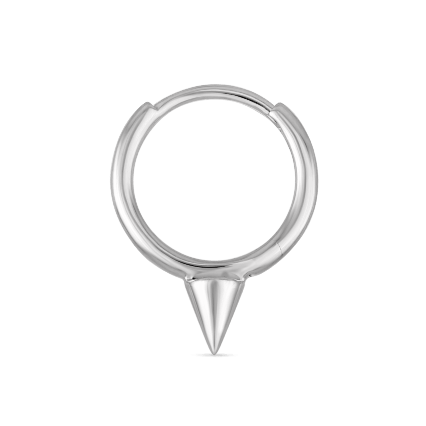 Single Short Spike Hoop Earring (Non-Rotating)