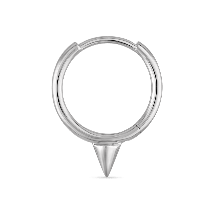 Single Short Spike Hoop Earring (Non-Rotating)