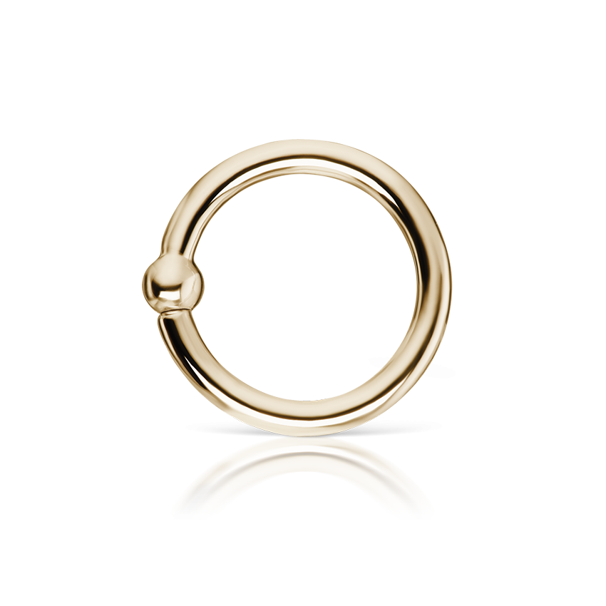 Fixed Gold Ball Ring