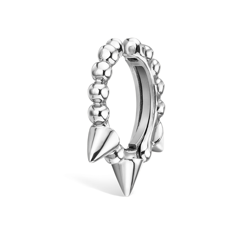 Granulated Triple Short Spike Tash Cuff Earring