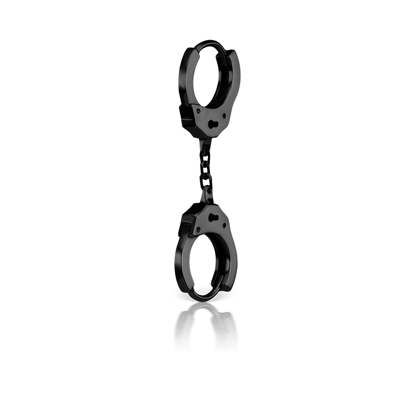Handcuff Hoop Earring with Short Chain