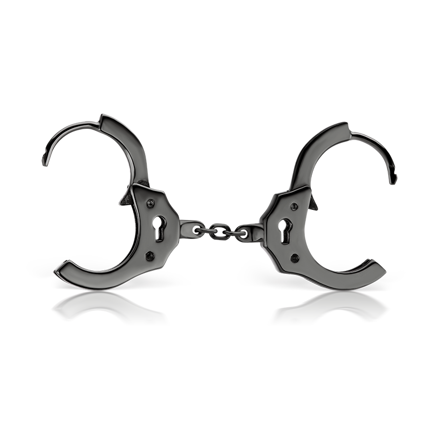 Handcuff Hoop Earring with Short Chain