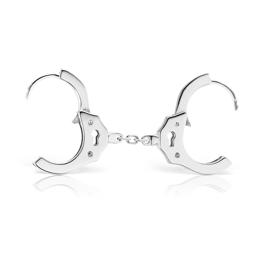 Handcuff Hoop Earring with Short Chain