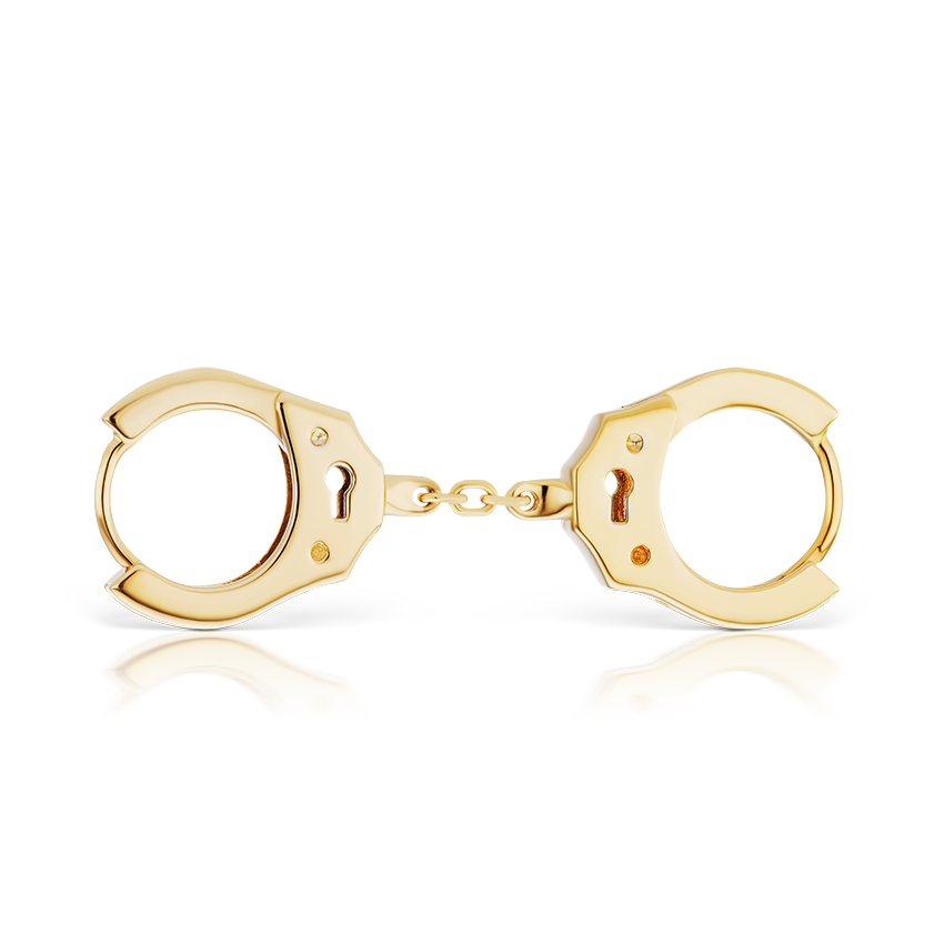 Handcuff Hoop Earring with Short Chain