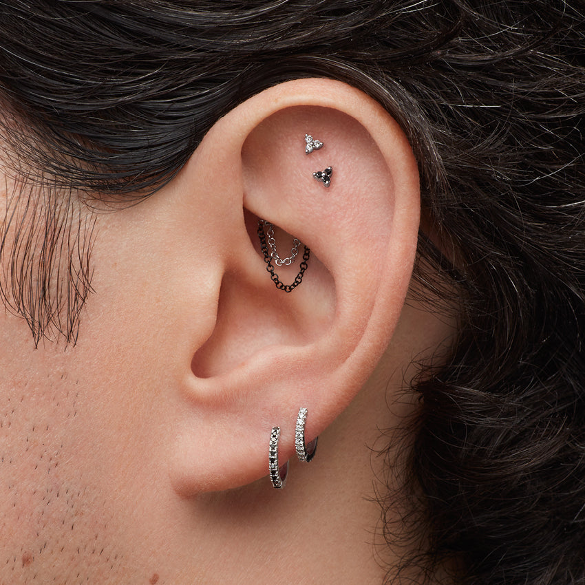 Double Chain Threaded Stud Drape With Titanium Backing