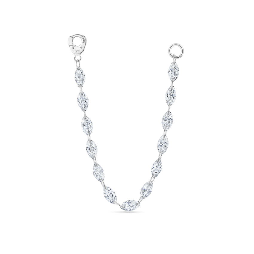 Floating Diamond Marquise Connecting Charm