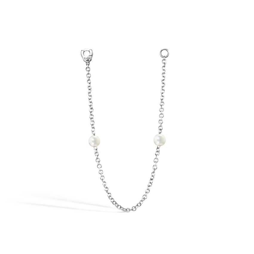 Double Pearl Chain Connecting Charm